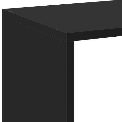 Bogreol/rumdeler 102x29x103,5 cm konstrueret træ sort