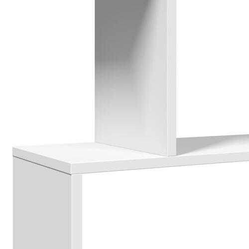 Bogreol/rumdeler 70x24x97 cm 3 niveauer konstrueret træ hvid