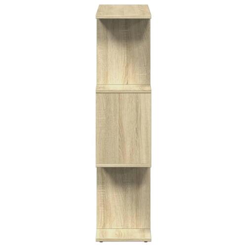 Bogreol/rumdeler 70x24x97cm 3niveauer konstrueret træ sonoma-eg