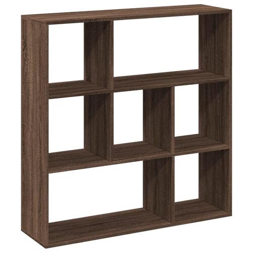 Bogreol/rumdeler 102x29x103,5 cm konstrueret træ brun egetræ