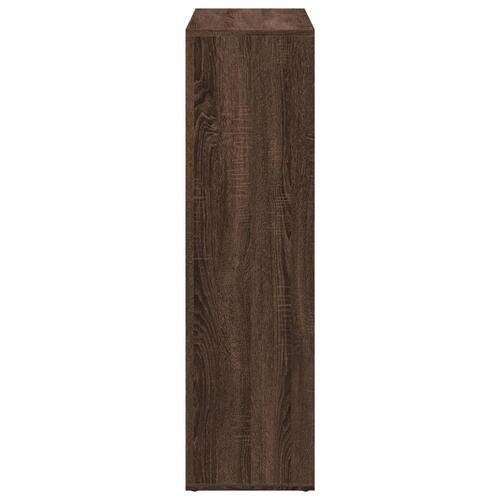 Bogreol/rumdeler 102x29x103,5 cm konstrueret træ brun egetræ