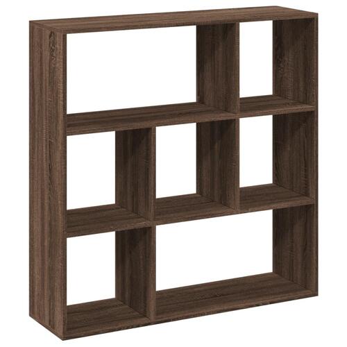 Bogreol/rumdeler 102x29x103,5 cm konstrueret træ brun egetræ
