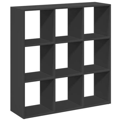 Bogreol/rumdeler 102x29x103,5 cm konstrueret træ sort