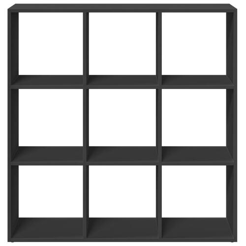 Bogreol/rumdeler 102x29x103,5 cm konstrueret træ sort