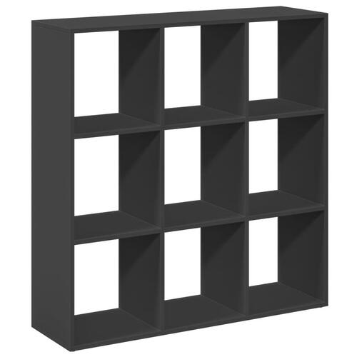 Bogreol/rumdeler 102x29x103,5 cm konstrueret træ sort