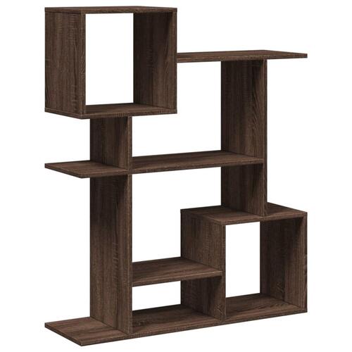 Bogreol/rumdeler 92x29x112 cm konstrueret træ brun egetræ