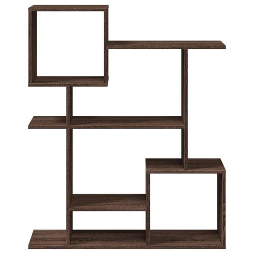 Bogreol/rumdeler 92x29x112 cm konstrueret træ brun egetræ