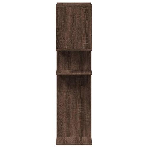 Bogreol/rumdeler 92x29x112 cm konstrueret træ brun egetræ