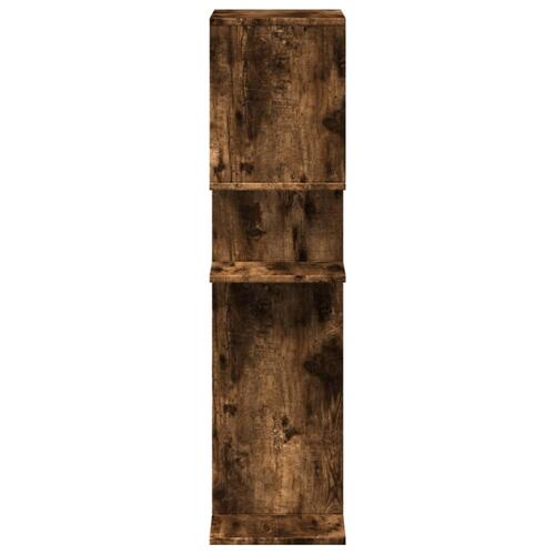 Bogreol/rumdeler 92x29x112 cm konstrueret træ røget eg