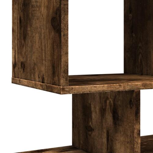Bogreol/rumdeler 92x29x112 cm konstrueret træ røget eg