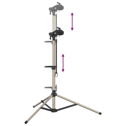 Reparationsstativ til cykler 120-165 cm foldbart aluminium
