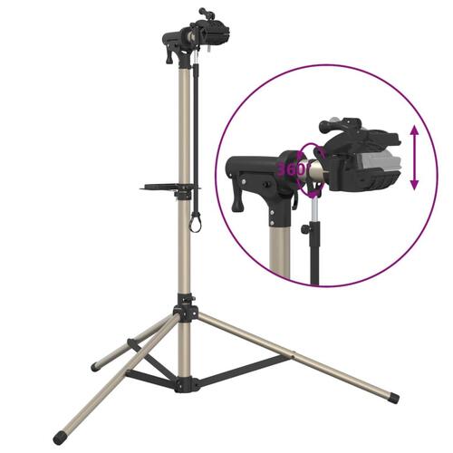 Reparationsstativ til cykler 120-165 cm foldbart aluminium