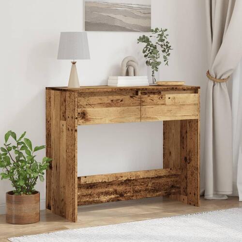 Konsolbord 89x41x76,5 cm konstrueret træ antikt træ