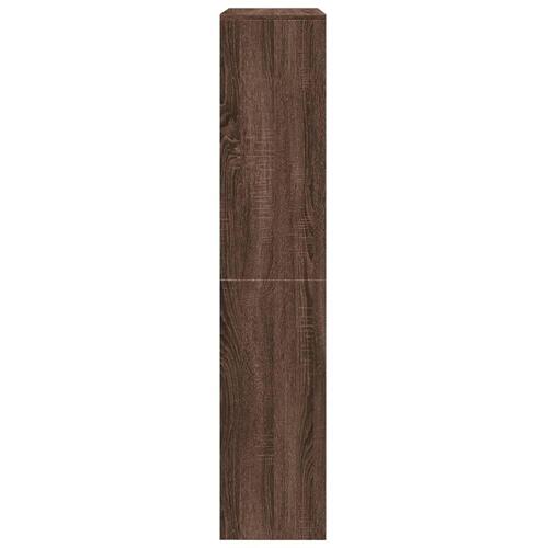Bogreol/rumdeler 143,5x29x143,5 cm konstrueret træ brun eg