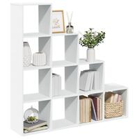 Bogreol/rumdeler 131,5x29x131,5 cm konstrueret træ hvid