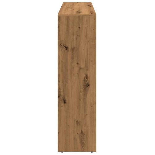 Bogreol/rumdeler 137,5x29x103,5 cm konstrueret træ kunsteg