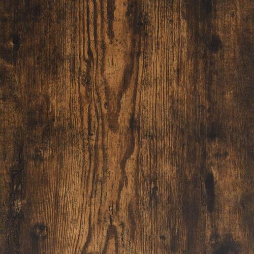 Bogreol/rumdeler 131,5x29x131,5 cm konstrueret træ røget eg