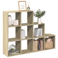 Bogreol/rumdeler 137,5x29x103,5 cm konstrueret træ sonoma-eg