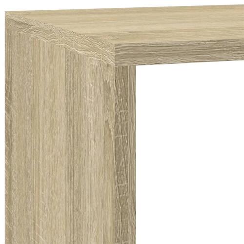 Bogreol/rumdeler 137,5x29x103,5 cm konstrueret træ sonoma-eg