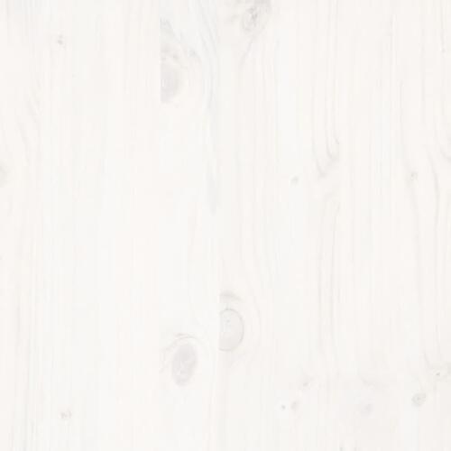 Sengeramme uden madras 90x200 cm massivt fyrretræ hvid
