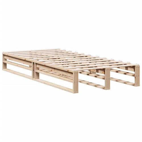 Seng med reol uden madras 100x200 cm massivt fyrretræ
