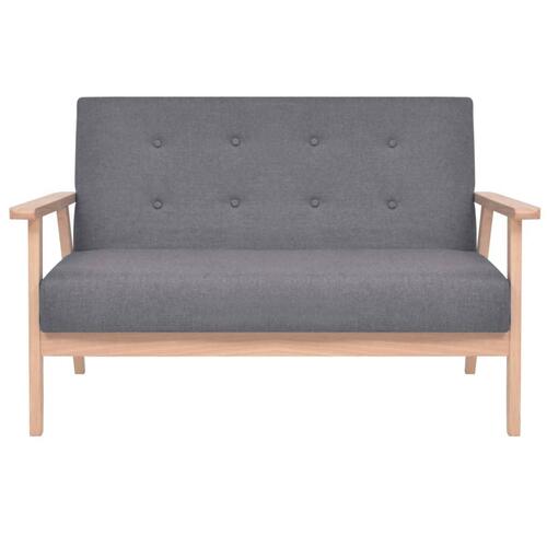 Sofasæt i 3 dele stof mørkegrå