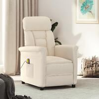 Massagestol mikrofiberstof beige