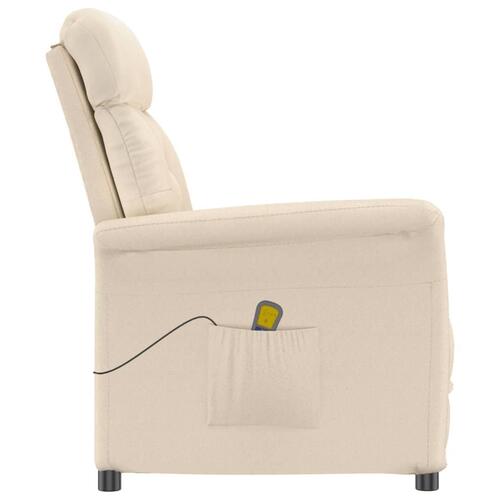 Massagestol mikrofiberstof beige