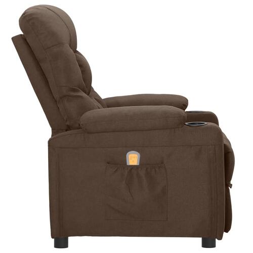 Massagestol stof brun