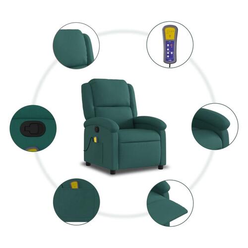 Massagestol stof mørkegrøn