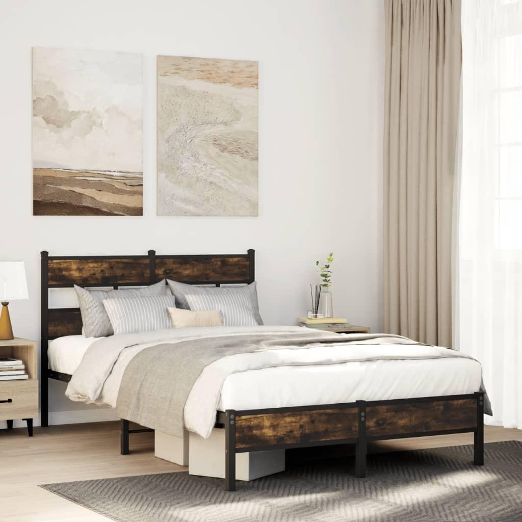 Sengeramme m. sengegavl 120x190 cm uden madras sonoma-eg billede