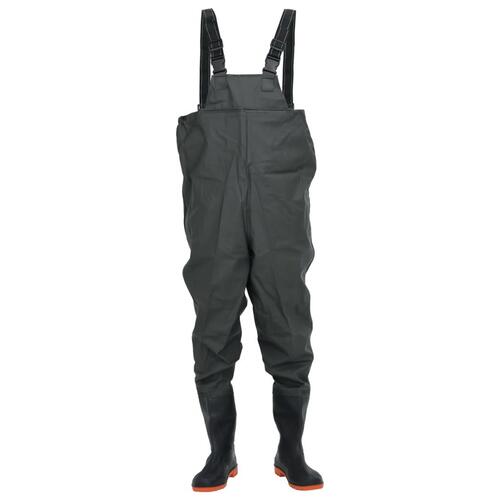 Waders med støvler str. 38 mørkegrøn