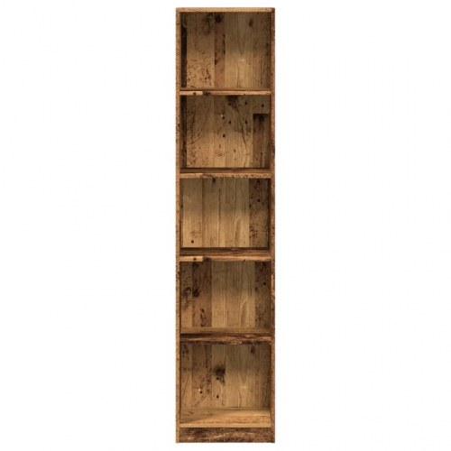 Bogreol 40 x 24 x 176 cm - antikt træ