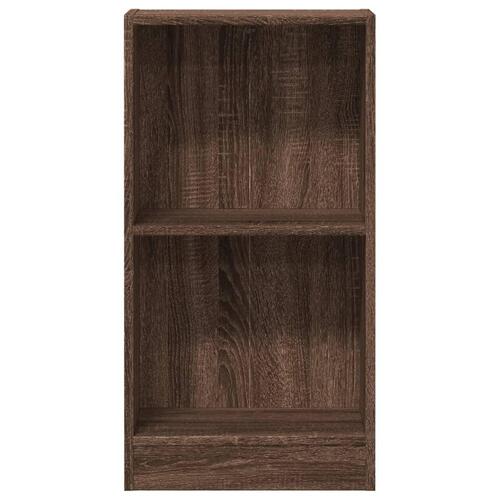 Bogreol 40x24x76 cm konstrueret træ brun egetræsfarve