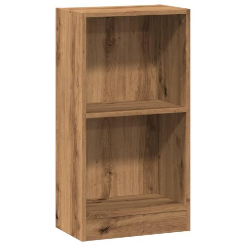 Bogreol 40×24×76 cm i konstrueret træ - egetræsfarve