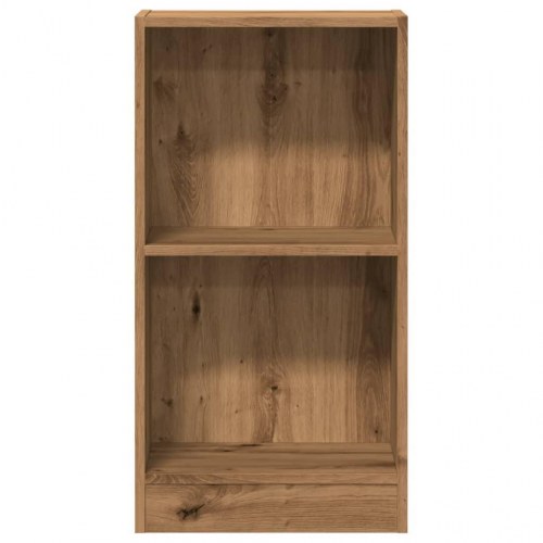 Bogreol 40×24×76 cm i konstrueret træ - egetræsfarve