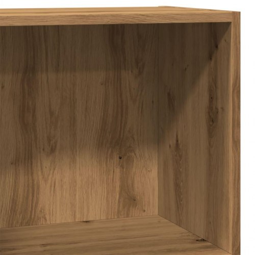 Bogreol 40×24×76 cm i konstrueret træ - egetræsfarve