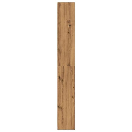 Bogreol 40x24x176 cm konstrueret træ egetræsfarve