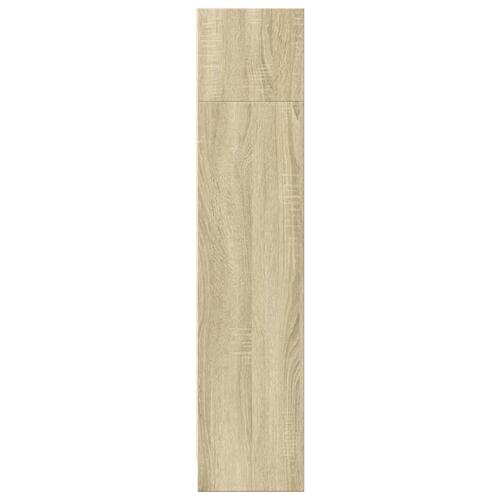 Bogreol 80x24x109 cm konstrueret træ sonoma-eg