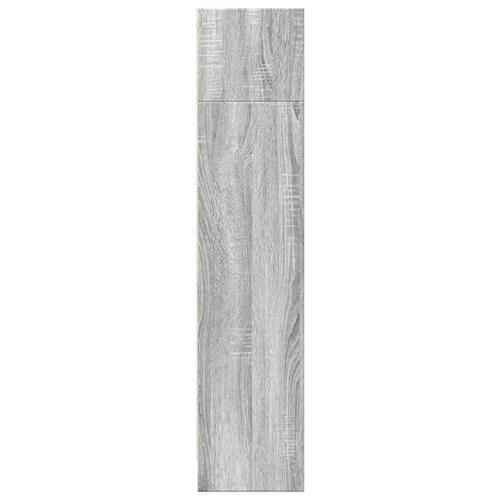 Bogreol 80x24x109 cm konstrueret træ grå sonoma-eg