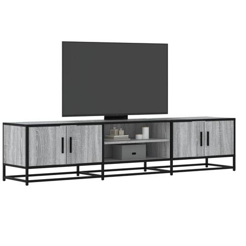 Tv-bord 180x35x41 cm konstrueret træ grå sonoma-eg