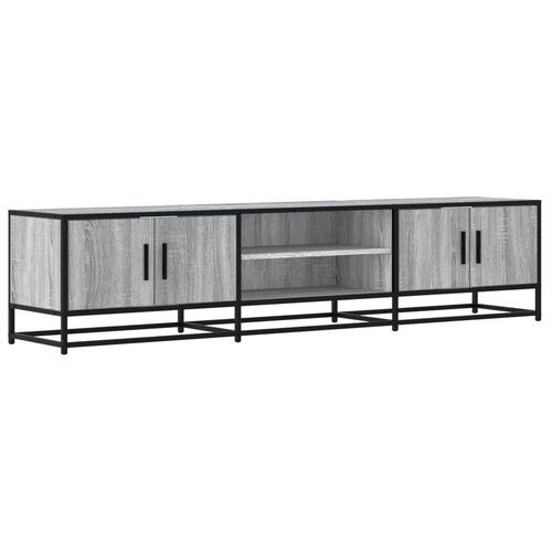 Tv-bord 180x35x41 cm konstrueret træ grå sonoma-eg