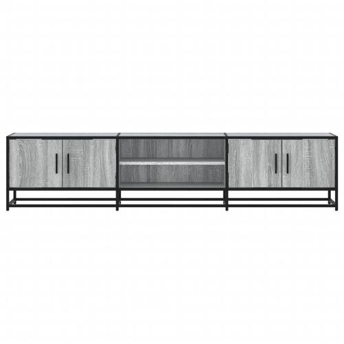 Tv-bord 180x35x41 cm konstrueret træ grå sonoma-eg