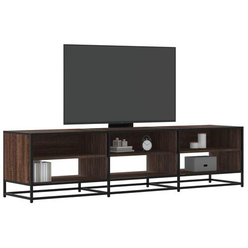 Tv-bord 180x40x46 cm konstrueret træ brun egetræsfarve