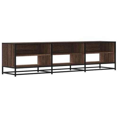 Tv-bord 180x40x46 cm konstrueret træ brun egetræsfarve
