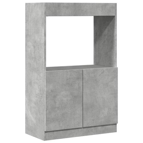 Skab 63x33x100 cm konstrueret træ betongrå