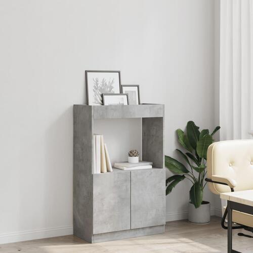 Skab 63x33x100 cm konstrueret træ betongrå