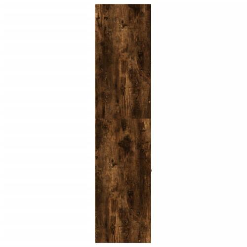 Apotekerskab 40x41x174,5 cm konstrueret træ røget egetræsfarve