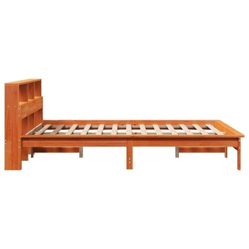 Sengeramme uden madras 140x200 cm massivt fyr gyldenbrun