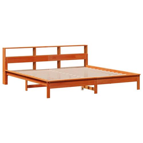 Sengeramme uden madras 180x200 cm massivt fyrretræ gyldenbrun